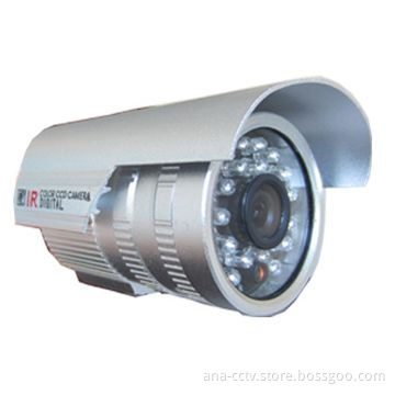 IR Waterproof Camera, 1/3-inch CMOS 600TV, 24 Pieces IR LED, 15 to 30m IR Distance, 3.6mm Fixed Lens